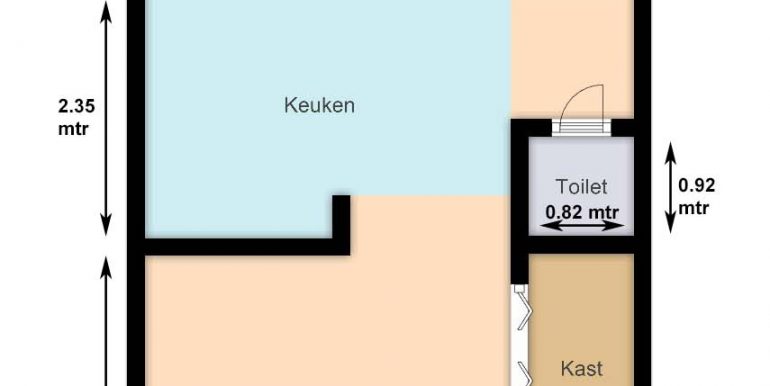 Plattegrond beneden maten