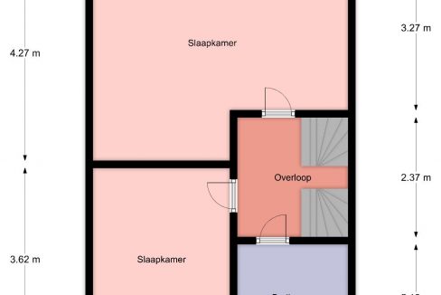 Twee-onder-een-kapwoning-Alblasserdam-Plattegrond-1e-verdieping