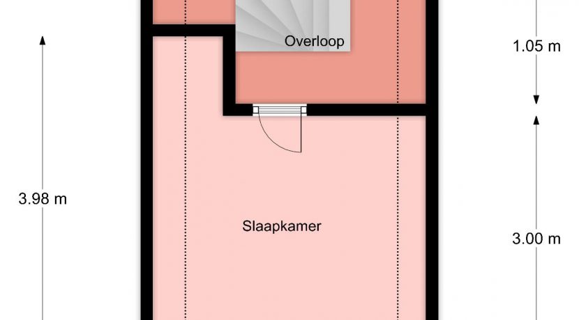 Twee-onder-een-kapwoning-Alblasserdam-Plattegrond zolder