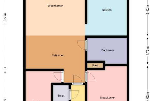 Appartement-Zwijndrecht-plattegrond