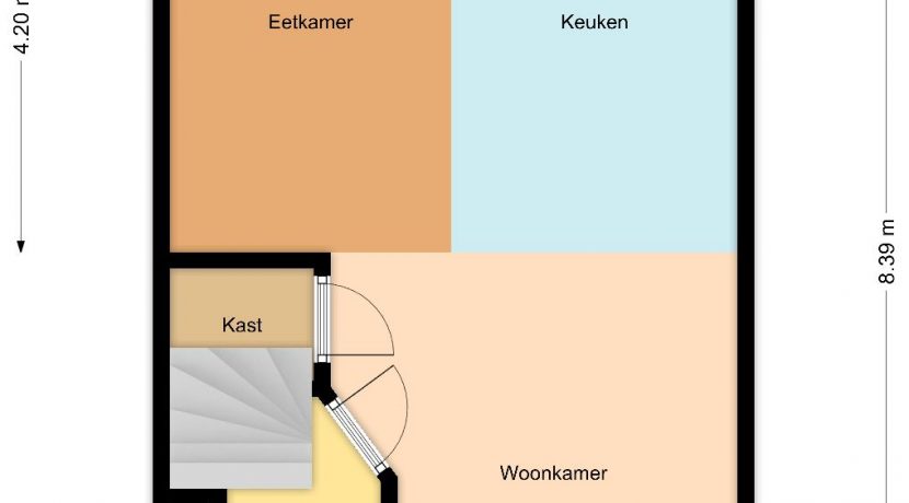 Eengezinswoning-Papendrecht-Plattegrond-begane-grond-Ericahof-21