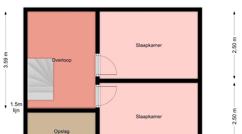 Plattegrond zolder