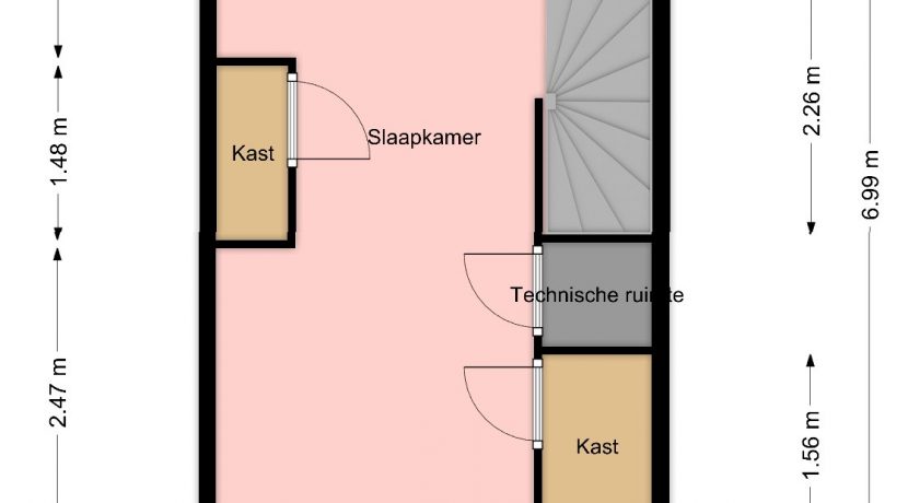 Plattegrond zolder